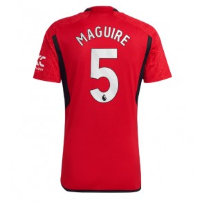 Manchester United Harry Maguire #5 Replica Home Stadium Shirt 2023-24 Short Sleeve